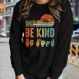 Be Kind Autism Awareness Asl Mom Teacher Kindness Women Long Sleeve T-shirt Gifts for Her