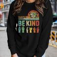 Be Kind Autism Awareness Mom Dad Grandma Teacher Kindness Women Long Sleeve T-shirt Gifts for Her