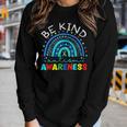 Be Kind Autism Awareness Puzzle Rainbow Choose Kindness Women Long Sleeve T-shirt Gifts for Her