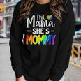Lesbian Mom Gay Pride Im Mama Shes Mommy Lgbt Women Long Sleeve T-shirt Gifts for Her