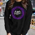 Little Sorority Sister Purple And White Women Long Sleeve T-shirt Gifts for Her