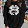 Womens My Lucky Charms Call Me Mama St Patricks Day For Mom Mother Women Long Sleeve T-shirt Gifts for Her