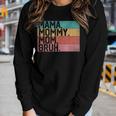 Mama Mommy Mom Bruh 2023 Vintage Mother Women Long Sleeve T-shirt Gifts for Her
