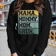 Mama Mommy Mom Bruh Vintage Mother 2023 Women Long Sleeve T-shirt Gifts for Her