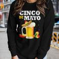Mexican Beer Glasses Cinco De Mayo Outfits For Men Women Women Long Sleeve T-shirt Gifts for Her