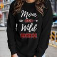 Mom Of The Wild One Buffalo Plaid Lumberjack 1St Birthday Women Long Sleeve T-shirt Gifts for Her