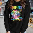 Mommy Of The Birthday Princess Girl Dabbing Unicorn Mom Women Long Sleeve T-shirt Gifts for Her