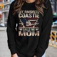 My Favorite Coastie Calls Me Mom Coast Guard Mom Coast Guard Women Graphic Long Sleeve T-shirt Gifts for Her