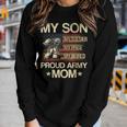 My Son My Soldier My Pride My Hero Proud Mom Women Graphic Long Sleeve T-shirt Gifts for Her