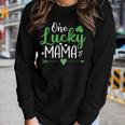 One Lucky Mama Shirt St Patricks Day Mom Women Long Sleeve T-shirt Gifts for Her