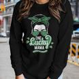 Womens One Lucky Mama St Patricks Day Irish Shamrock Women Long Sleeve T-shirt Gifts for Her