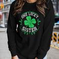 One Lucky Sister St Patricks Day For Women Women Long Sleeve T-shirt Gifts for Her