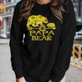 Papa Bear Sunflower Mother Father Women Long Sleeve T-shirt Gifts for Her