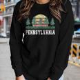 Pennsylvania Retro Vintage Men Women Kids Women Long Sleeve T-shirt Gifts for Her