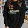 Pickleball Funny Wife Mom Legend Vintage Mothers Day Women Graphic Long Sleeve T-shirt Gifts for Her