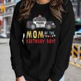 Police Car Mom Of The Birthday Boys Women Long Sleeve T-shirt Gifts for Her