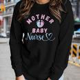Postpartum Mother Baby Nurse Mom Baby Postpartum Nursing Women Long Sleeve T-shirt Gifts for Her