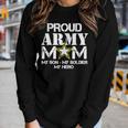 Proud Army Mom For Military Mom My Soldier My Hero Women Long Sleeve T-shirt Gifts for Her