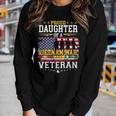Proud Daughter Vietnam War Veteran Matching With Dad Women Graphic Long Sleeve T-shirt Gifts for Her