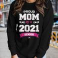 Proud Mom Of A Class Of 2021 Senior Mother Graduation Women Graphic Long Sleeve T-shirt Gifts for Her