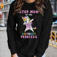 Proud Step-Mom Of A Birthday Unicorn Dab Girl Women Long Sleeve T-shirt Gifts for Her