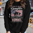 Proud World War 2 Veteran Daughter Ww2 Grandchild Gifts Women Graphic Long Sleeve T-shirt Gifts for Her