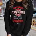 Retired Firefighter Fireman Fire Fighter Men Dad Papa Women Graphic Long Sleeve T-shirt Gifts for Her