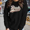 Rush Surname Vintage Retro Men Women Boy Girl Women Long Sleeve T-shirt Gifts for Her