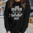 Sister Of The Birthday Boy Dog Lover Party Puppy Theme Women Long Sleeve T-shirt Gifts for Her