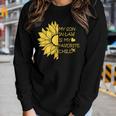 My Son In Law Is My Favorite Child Sunflower Mother-In-Law Women Long Sleeve T-shirt Gifts for Her