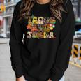Tacos And Tequila Cinco De Mayo Groovy Mexican Drinking Women Long Sleeve T-shirt Gifts for Her