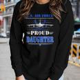 Us Air Force Proud Daughter Womens -Usaf Air Force Veterans Women Graphic Long Sleeve T-shirt Gifts for Her