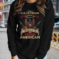 Us Veteran Believe In God Country Flag Proud American Women Long Sleeve T-shirt Gifts for Her