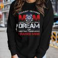 Veteran Quotes - Coast Guard Mom Women Graphic Long Sleeve T-shirt Gifts for Her