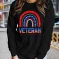 Veterans Day Veteran Appreciation Respect Honor Mom Dad Vets V3 Women Graphic Long Sleeve T-shirt Gifts for Her