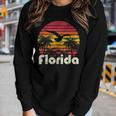 Vintage Retro Florida Beach Sun 70S 80S Style Gift Mom Dad Women Graphic Long Sleeve T-shirt Gifts for Her