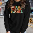 Vintage Schools Out For Summer Ladies Women Kids Teacher Women Long Sleeve T-shirt Gifts for Her