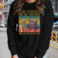 I Like My Whiskey And My Smoker And Maybe 3 People Women Long Sleeve T-shirt Gifts for Her