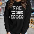 The Wise Mom Four Sons Passover Seder Matzah Jewish Family Women Long Sleeve T-shirt Gifts for Her