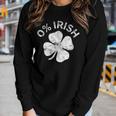 Womens 0 Irish Vintage Saint Patrick Day Women Graphic Long Sleeve T-shirt Gifts for Her