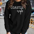 Womens Coastie Wife Coast Guard Uscg Women Graphic Long Sleeve T-shirt Gifts for Her