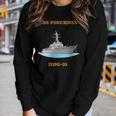 Womens Uss Pinckney Ddg-91 Navy Sailor Veteran Gift Women Graphic Long Sleeve T-shirt Gifts for Her