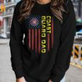 Womens Vintage Usa American Flag Proud Us Coast Guard Veteran Dad Women Graphic Long Sleeve T-shirt Gifts for Her