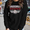 Womens Womens Baseball Neenee Funny Ball Neenee Mothers Day Gifts Women Graphic Long Sleeve T-shirt Gifts for Her