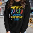 World Down Syndrome Day Awareness Socks Mens Womens Kids Women Long Sleeve T-shirt Gifts for Her
