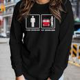 Your Husband My Husband Firefighter Thin Red Line Wife Gift Women Graphic Long Sleeve T-shirt Gifts for Her