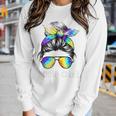18 Years Old Messy Bun 2005 Girl Vintage 2005 Women Women Graphic Long Sleeve T-shirt Gifts for Her