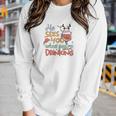 Christmas He Sees You When You Are Drinking V2 Women Graphic Long Sleeve T-shirt Gifts for Her