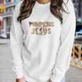 Fall Pumpkin Obsessed And Jesus Blessed Christian Autumn Gifts Women Graphic Long Sleeve T-shirt Gifts for Her
