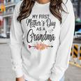 Womens My First As A Grandma 2023 Women Women Long Sleeve T-shirt Gifts for Her